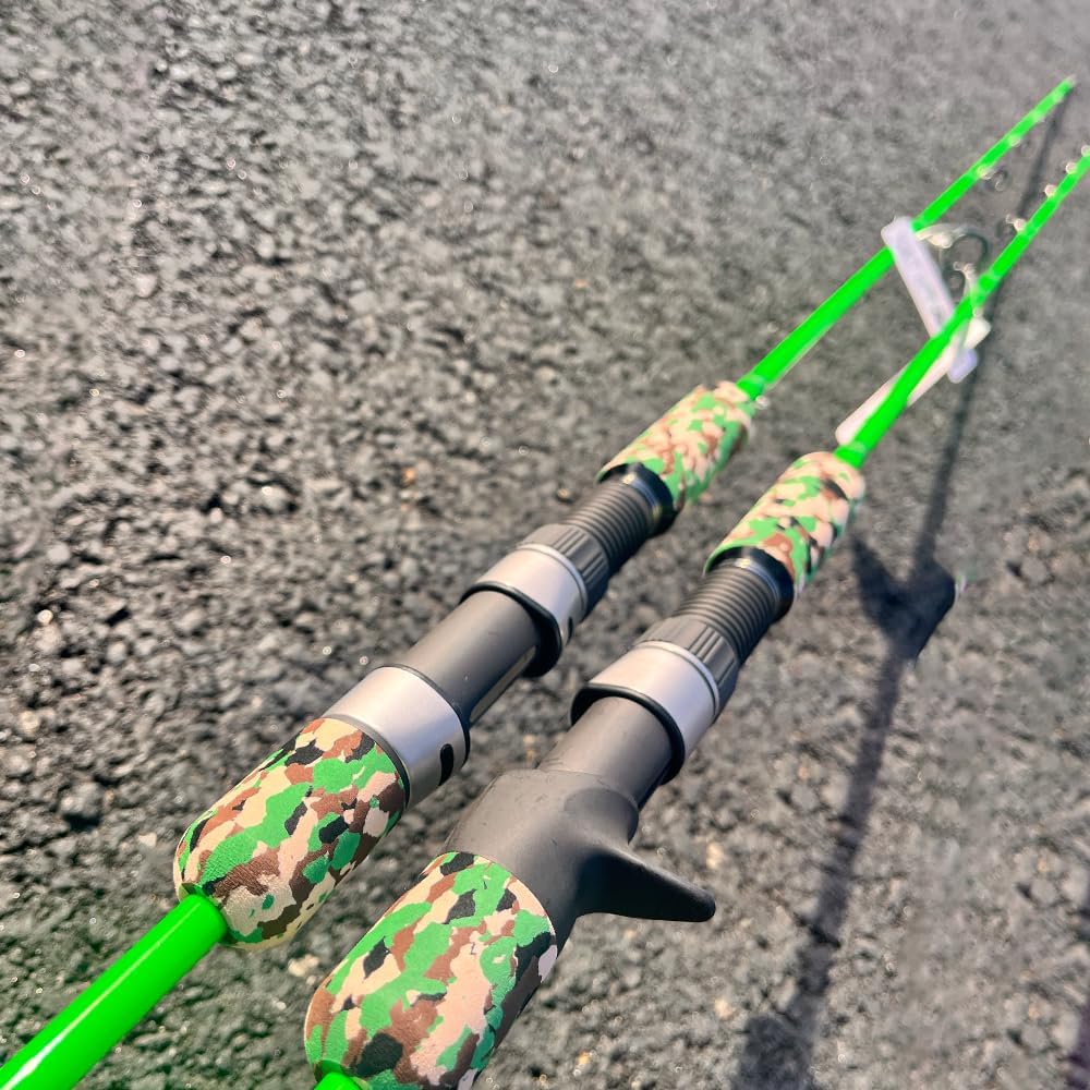GOOFISH® Solid Nano Blank Series- Vertical Deep Sea Speed Fast or Slow Pitch Jigging Rod 5'5"(168cm) Size PE 3-6 Max Jig 500g Saltwater Boat Trolling Jig Rod with Fuji Guide