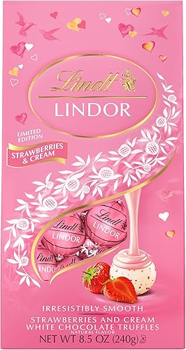 Miniatura 8 de Lindt Lindor Stracciatella Trufas de chocolate blanco chocolates con centro de trufa suave 51 oz 60 unidades Bolsa paquete de 6