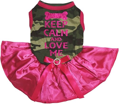 Miniatura 6 de Petitebella Keep Calm and Love Me - Vestido para cachorro (negro/dorado, talla XXL)