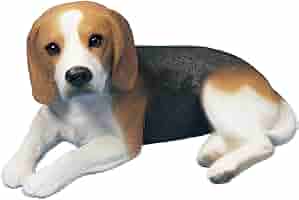 SANDICAST/ BEAGLE ビーグル 置物  サンディキャスト アメリカ Amazon.com: Sandicast Sculpture, Mid Size, Brown (MS100