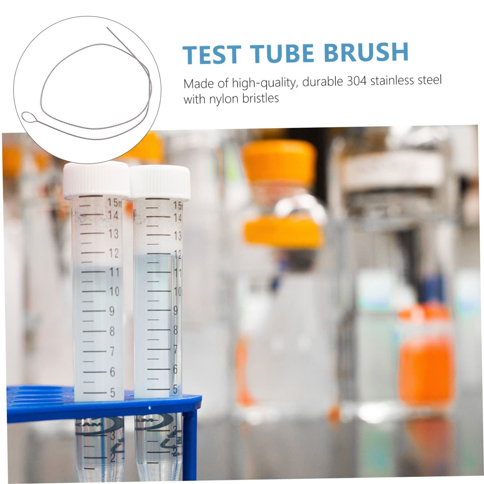 minkissy 1 PC Test Tube Brush Test Tube Nylon Cleaning Brush Cleaner Brush Nylon Cleaner Brush Test Tube Cleaner Brush Cleaner Nylon Brush Nylon Test Tube Cleaner Nylon Cleaner
