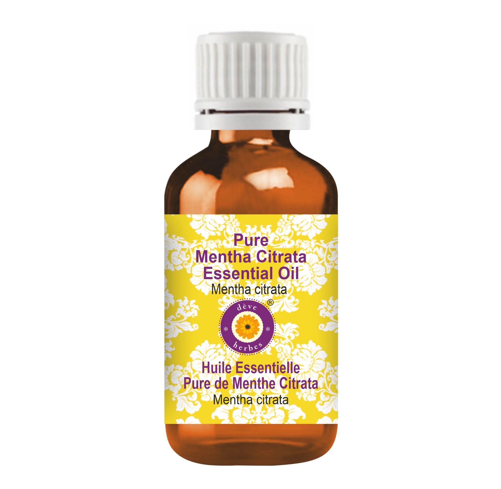 Deve Herbes Pure Mentha Citrata Essential Oil (Mentha citrata) Steam Distilled 100ml (3.38 oz)