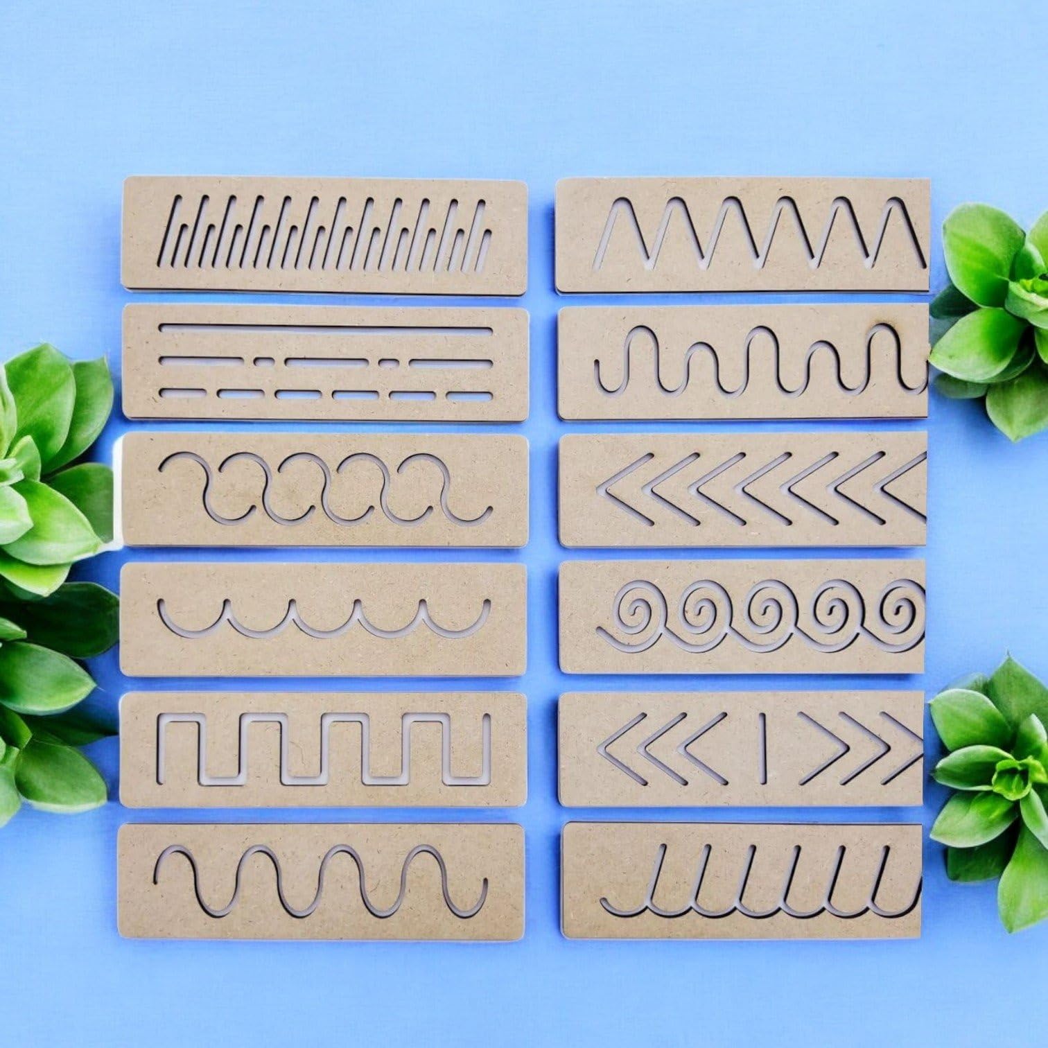 Curious 12 Piece Wooden Handwriting Stencil Set for Kids | Montessori Pre-Writing Toy | Educational Wooden Stencil Boards for 4+ Year Old | Geometric Pattern Tracing Learning Toy for Toddlers-image-39
