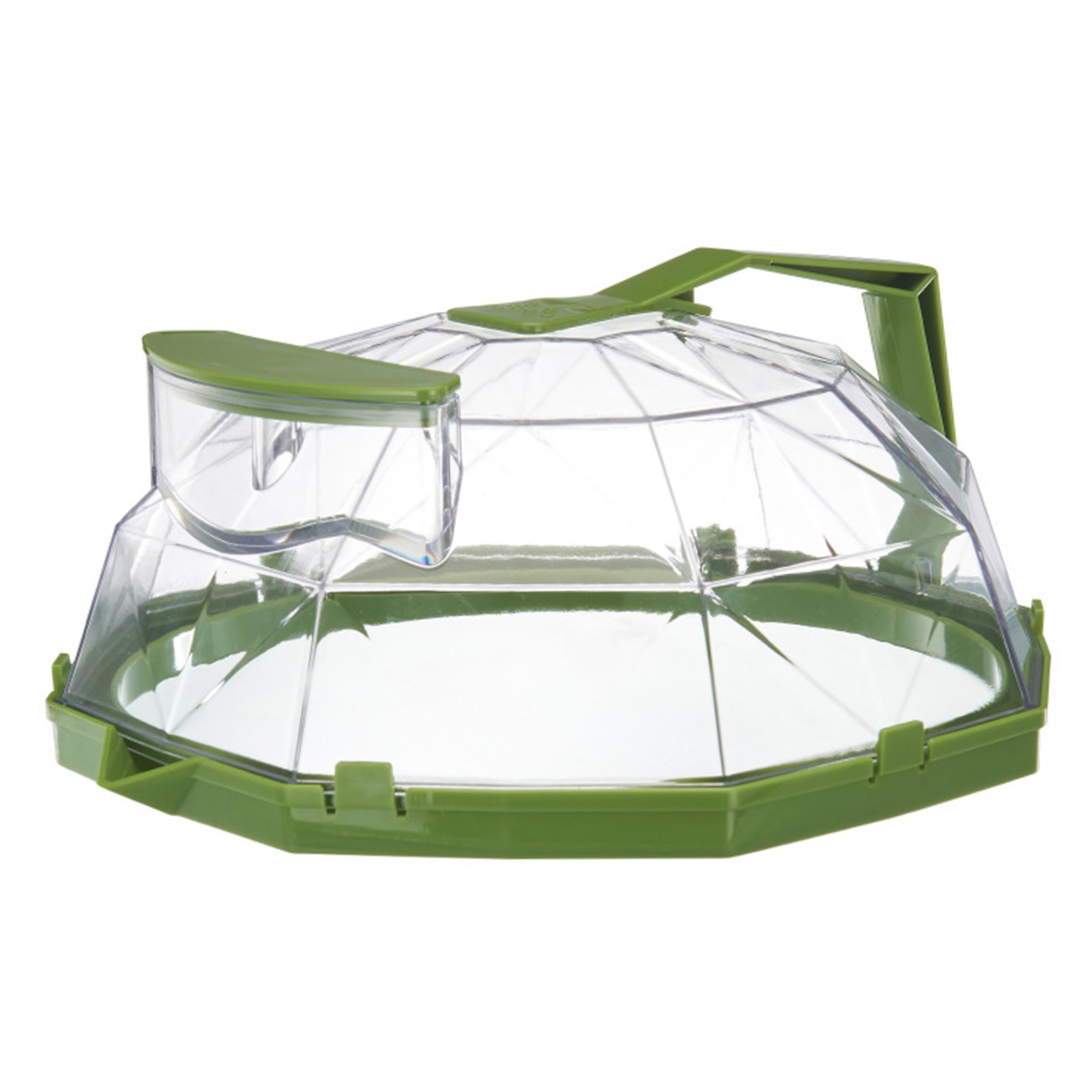 Xdyyjrasa Microwave Lid Light – Splatter Cover with Water Injection Trough, Food Cover for Lock with Heat-Resistant Handle, Light Green