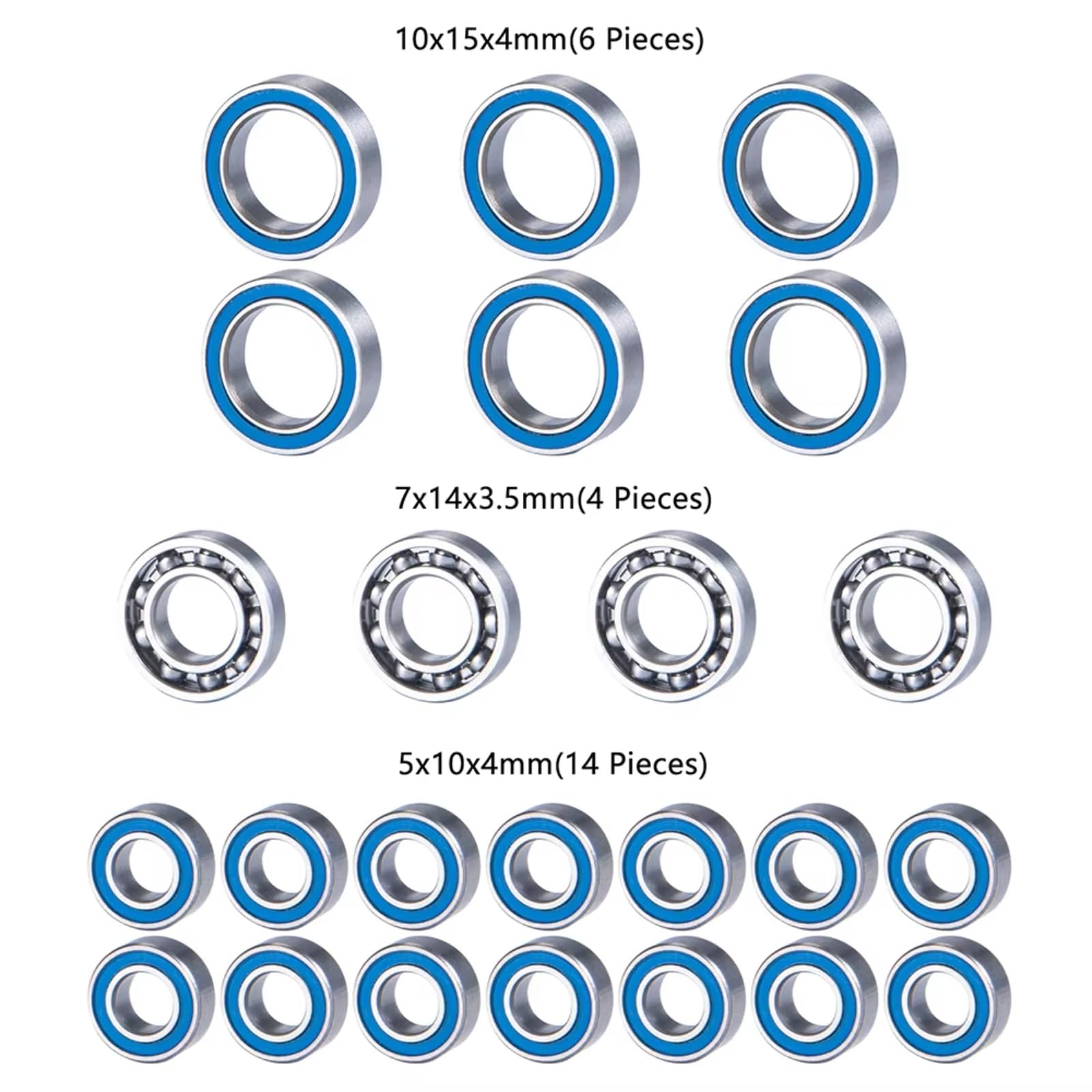 Für Element Für Enduro Für Sendero RTR 24 Teiliges Komplettes Kugellager Set Blaue Upgrade Teile RC Modell Reparatur Zubehör RC Lagerteile