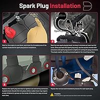 Vista 7 de BDFHYK Juego de 4 bujías de iridio compatibles con Acura RSX 02-06; Compatibles con Honda Accord 03-07, Civic 06-11, CR-V 02-09, Element 03-11, 2.0L