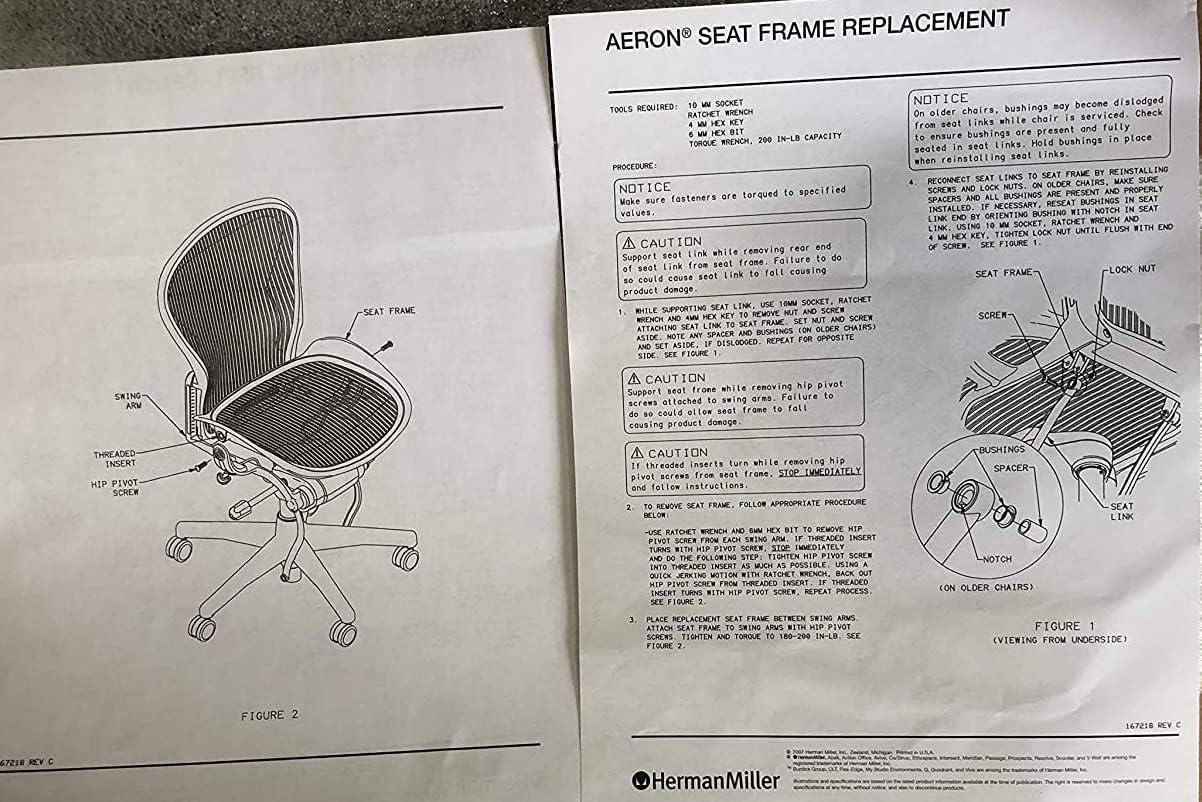 Replacement HM Aeron Seat Pan Size C - New