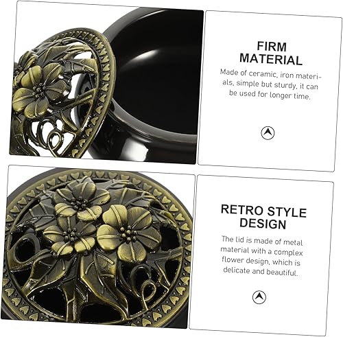 Miniatura 4 de Soporte de cono de incienso decorativo incensario de cerámica pequeño y elegante incensario de aromaterapia estufa incensario adorno quemador de