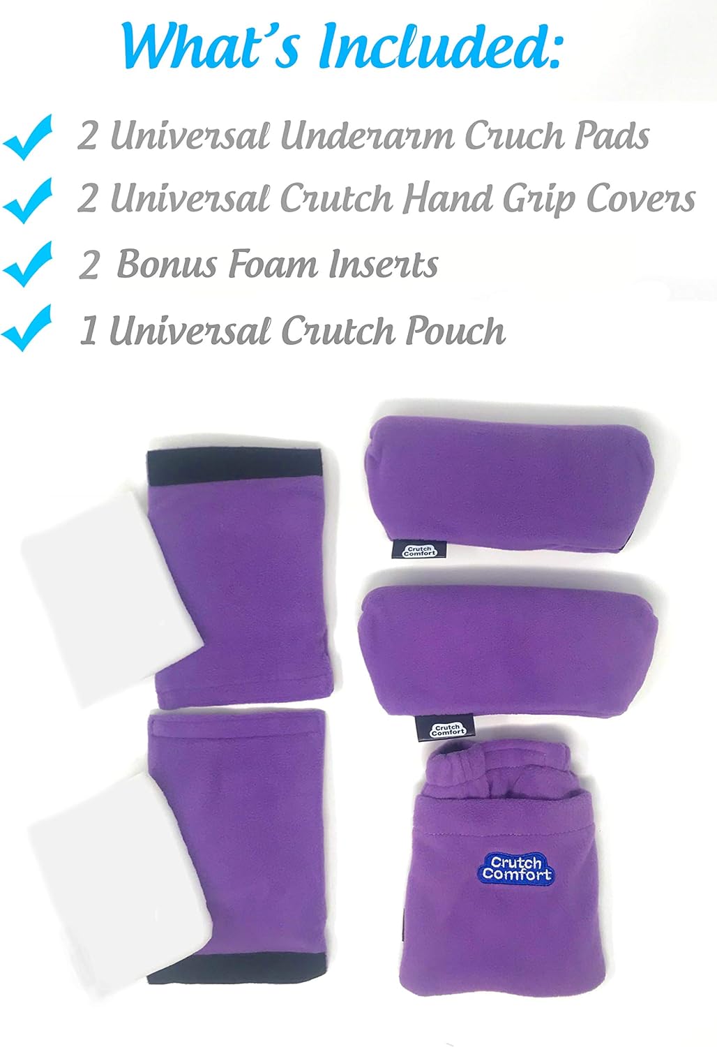 Uр Tо 40% оƒƒ Deal: Crutch ComfortGet Well Soon Deluxe Crutch Accessory Gift Bundle (Playful Purple)