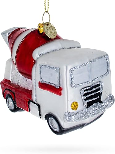 Miniatura 6 de Mezclador de hormigón resistente, adorno navideño de vidrio soplado