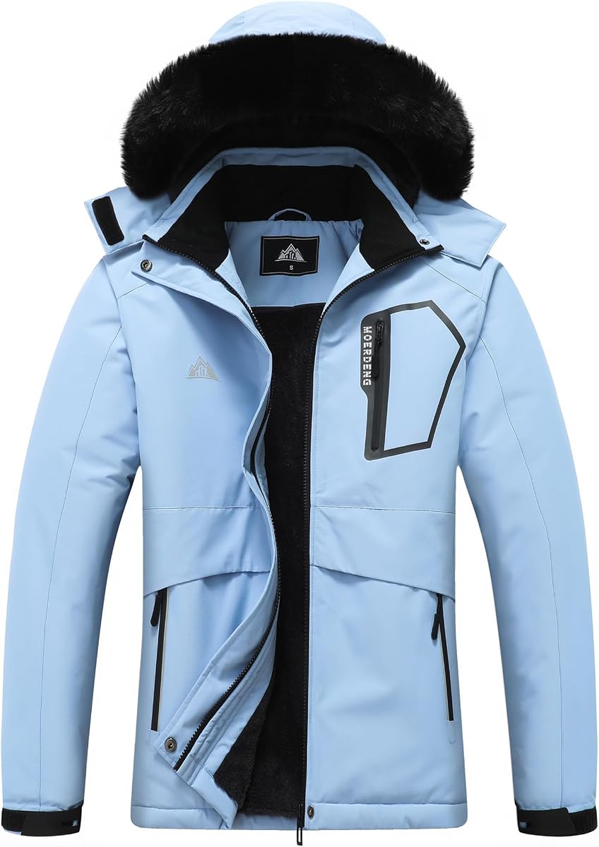 Women's Waterproof Winter Coat Softshell Hiking Jacket