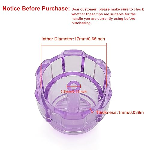 Miniatura 4 de Elitzia Cabezales de microderma de dermoabrasión hidráulica de plástico Hydra Facial Aqua Peel Tips Water Peeling Caps Cuidado facial Herramienta de