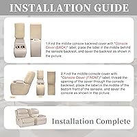 Vista 178 de Fundas 100% impermeables para sofá reclinable seccional, fundas para sofá reclinable en forma de L, funda para sofá seccional de esquina