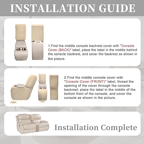 Miniatura 178 de Fundas 100% impermeables para sofá reclinable seccional, fundas para sofá reclinable en forma de L, funda para sofá seccional de esquina en forma de