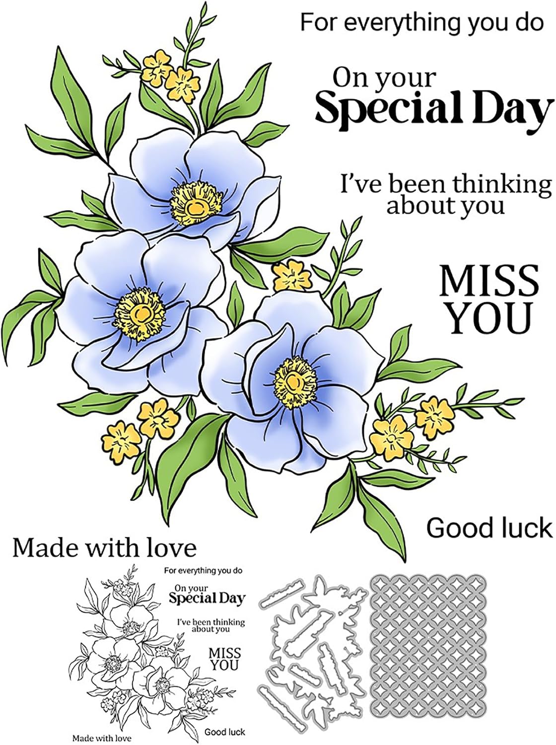 2025-2026 Stamps and Dies Sets for Card Making, DIY Various Festivals for Autumn,Thanksgiving,Christmas,Halloween,Birthdays Greeting Card Dies and Stamps