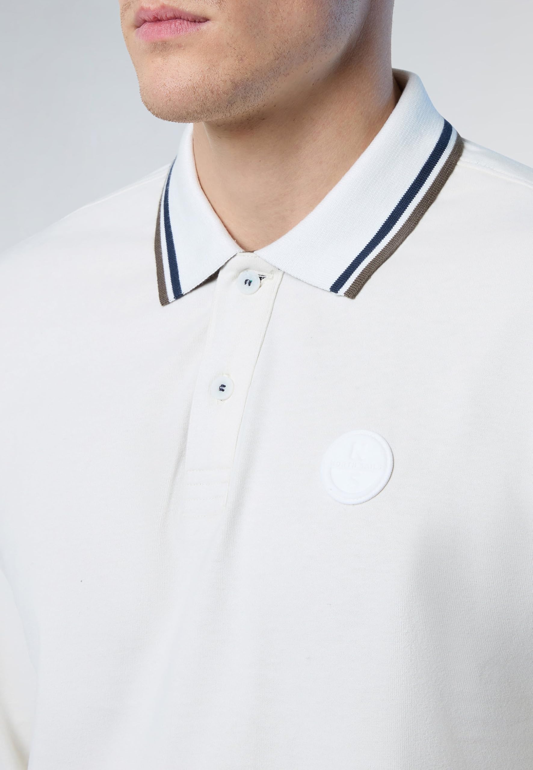 NORTH SAILS Polo Uomo Manica Lunga Cotone Felpato 692336
