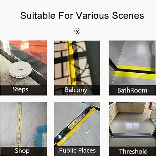 Miniatura 6 de Rampas de umbral portátiles, rampa para silla de ruedas, rampa de bordillo para puertas de robot de barrido de interiores, rampa de paso de puerta