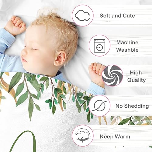 Miniatura 4 de Manta de bebé personalizada para niños, manta de bebé personalizada con nombre súper suave para niños, mantas personalizadas de animales para bebés,