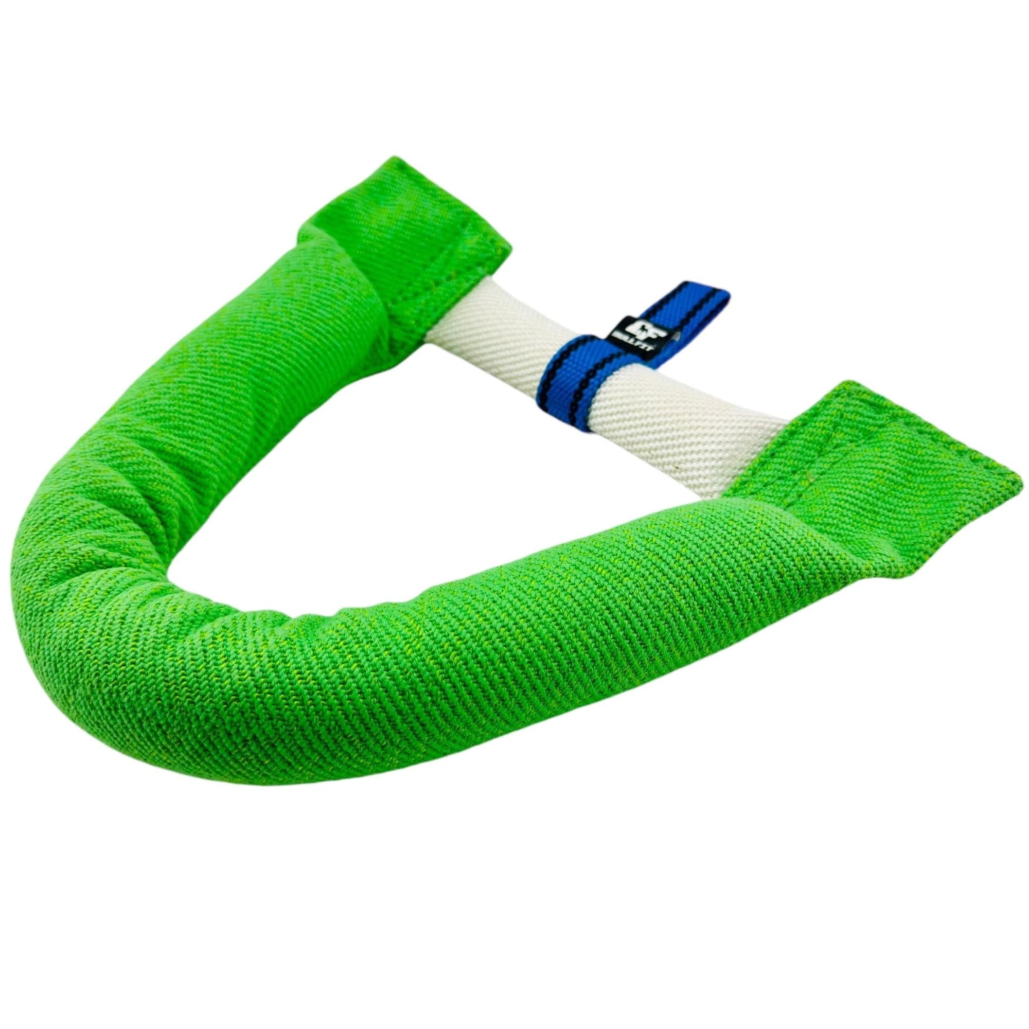 Bull Fit Manicotto per Cani a Ferro di Cavallo 30 cm, Salsicciotto Molto Robusto per I'addestramento dei Cani, per il Tiro alla Fune e per i Giochi di Tiro alla Fune, Verde