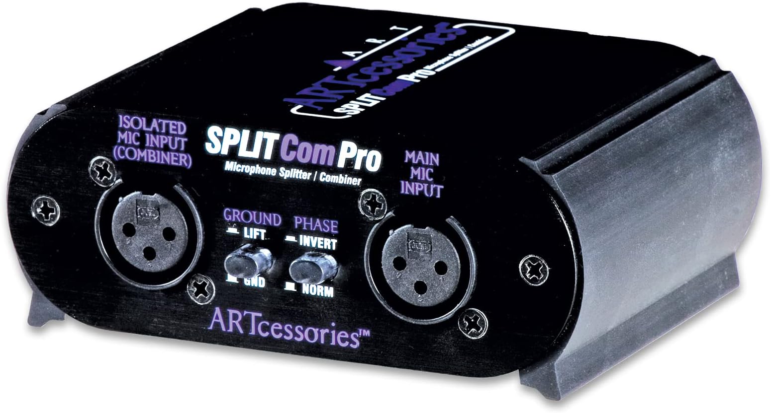 ART Splitcom Pro 2 Way Microphone Splitter and Combiner, Monitor