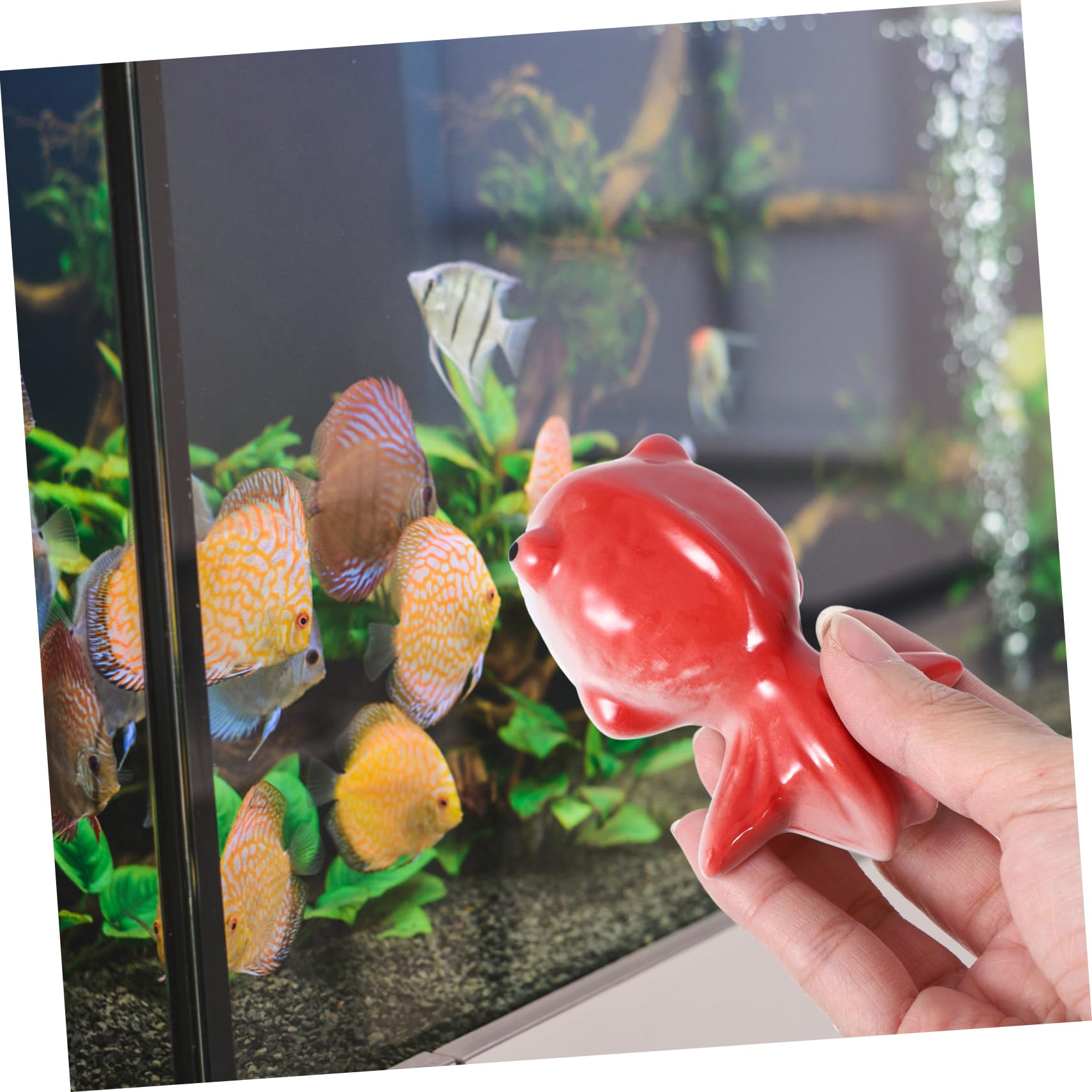 MAGICLULU 5 Pz ninnoli in ceramica decorazione del serbatoio di pesce pesci d'acquario artificiali aquarium aqua laguiole toy statua mestiere subacqueo puntello di layout dell'acquario