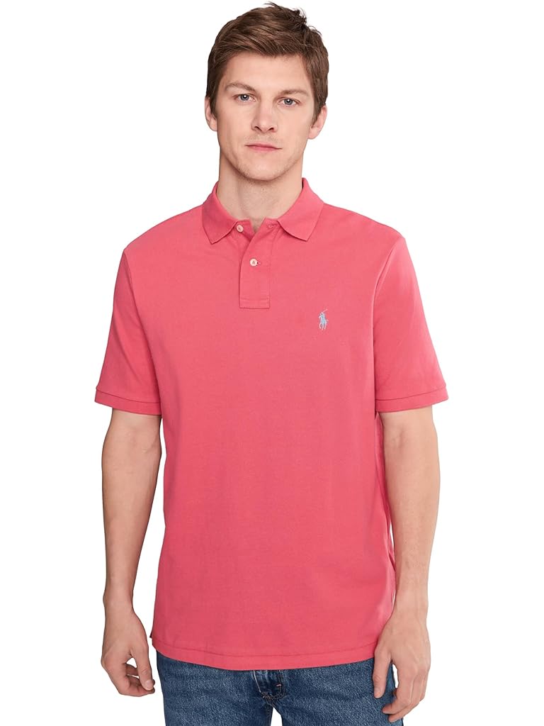 Pink Polo Ralph Lauren Classic Fit Mesh Polo Shirt