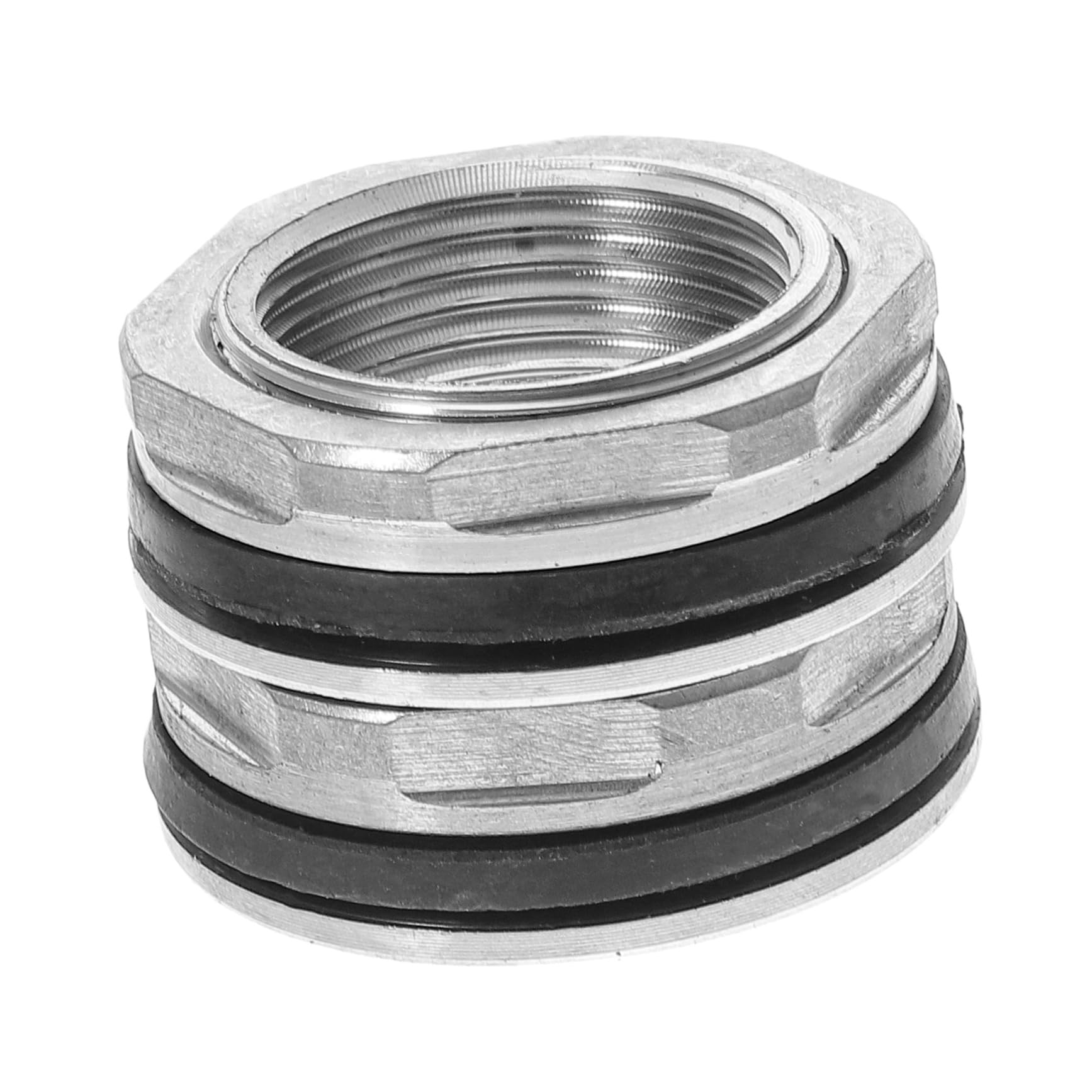 BUGUUYO 2pcs Threaded Water Tank Connector 304 Stainless Steel Water Tank Fittings Corrosion Resistance for Replacement Leak-proof and Sturdy Home Use