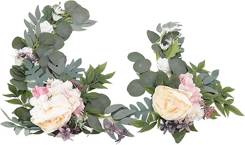 Miniatura 3 de Fydun 2-Pack Hanging Flower Decoration Abs Artificial Decorative Arch Flower Tape Bandage for Wedding Wide Range of Uses