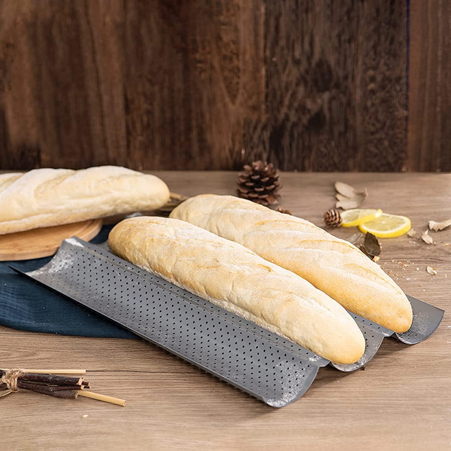 Teglia Per Baguette - 3 Pezzi, Antiaderente, 38x24.5 Cm, Per Forno - Foto 11
