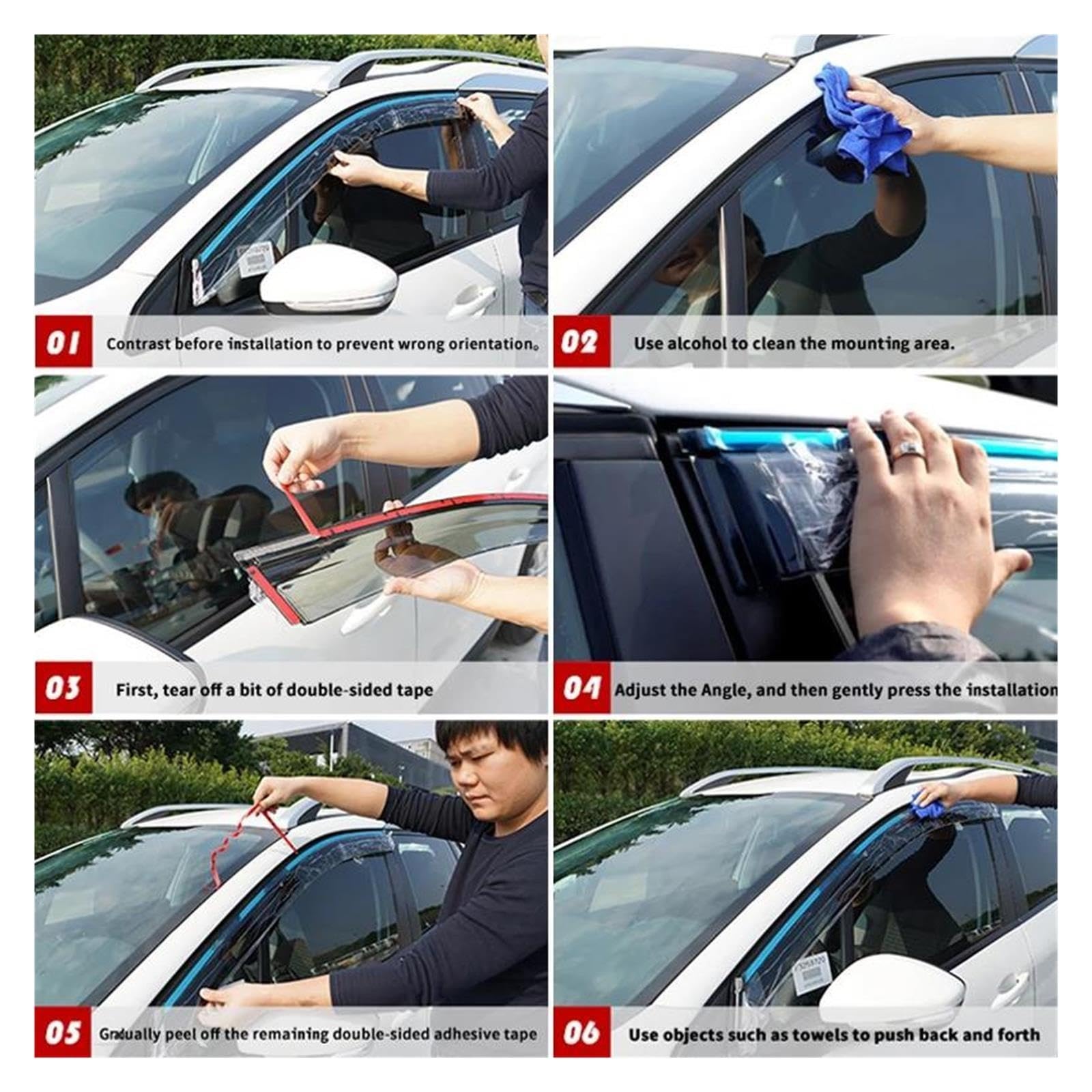 Generisch Fenster Windabweiser Auto Für VW Für Passat B6 6 2006~2011