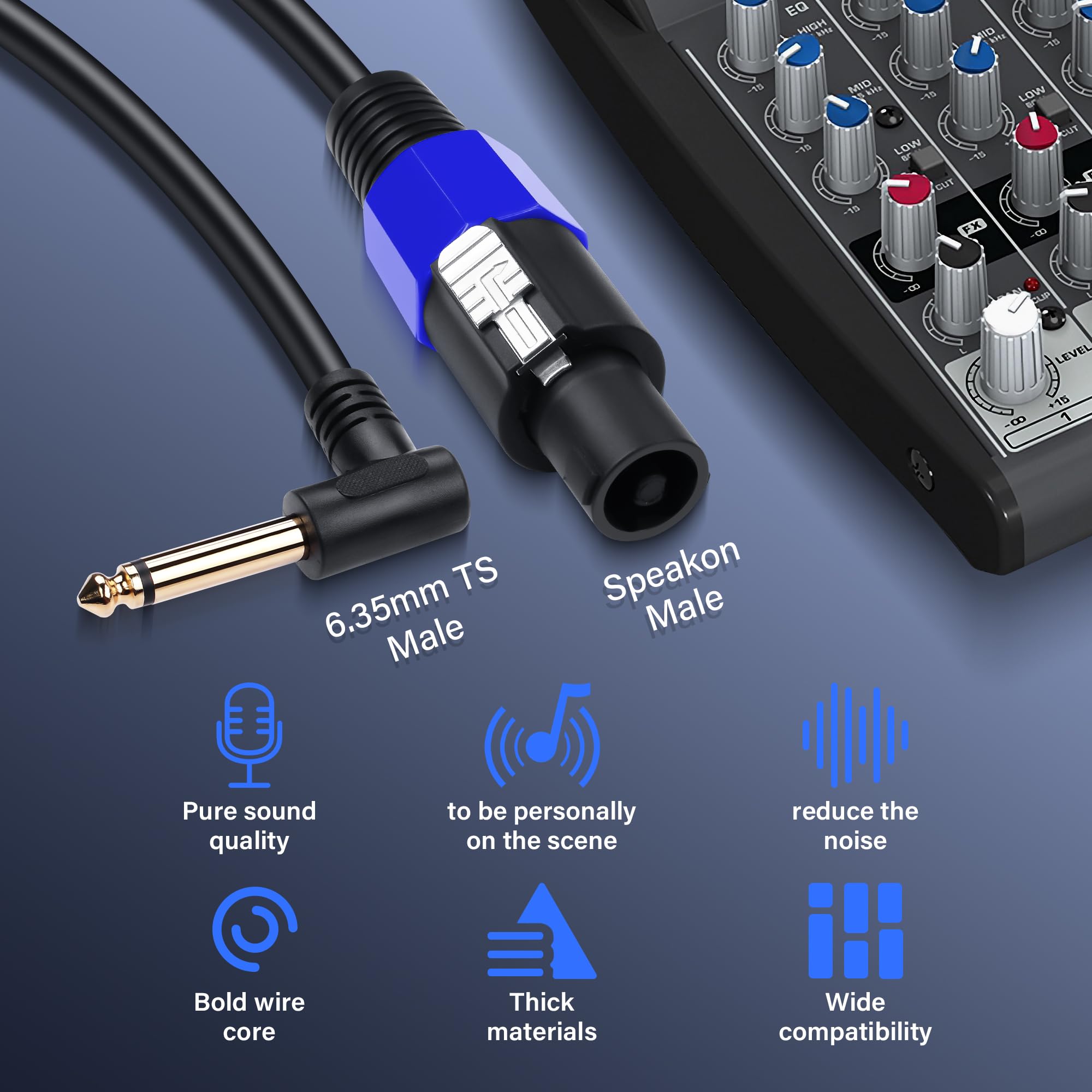 SinLoon - Speakon to 1/4 speaker cable - Image 2