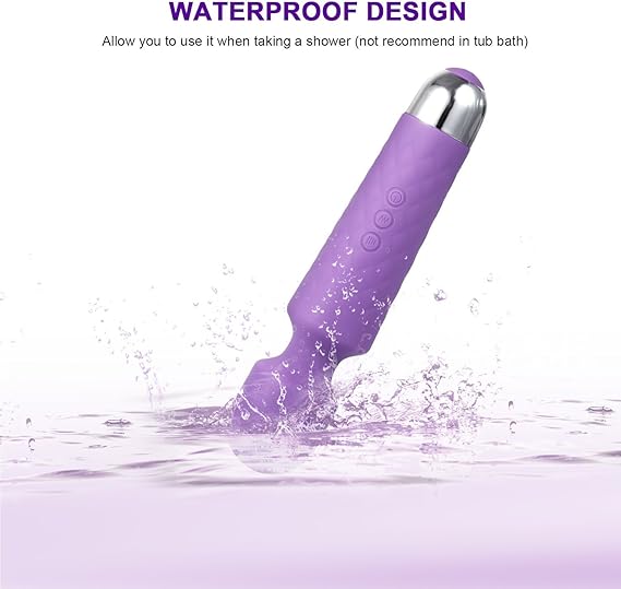 Vibrador Masajeador Vibración de 20 Modos, Masajeador de ...