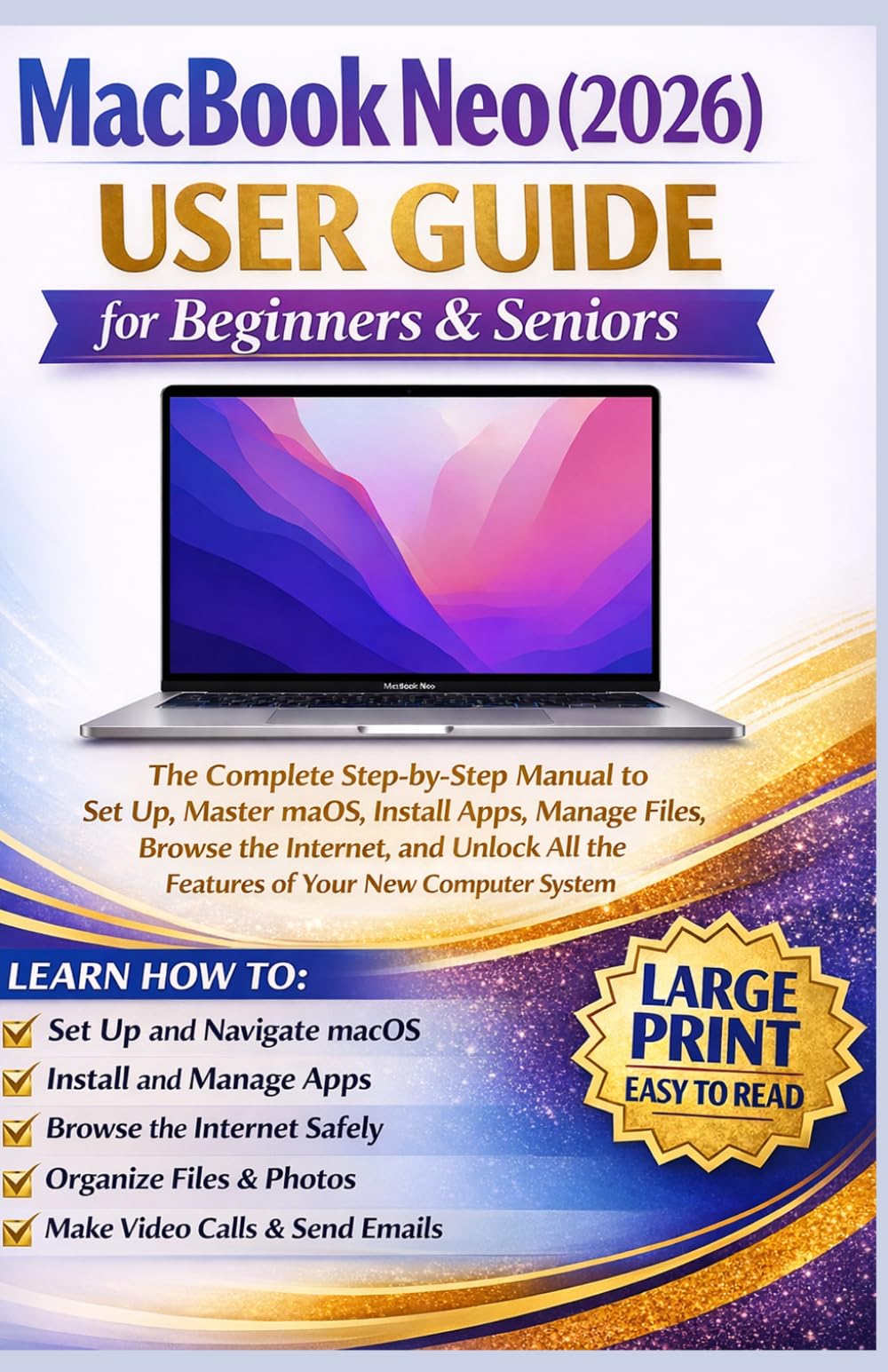 MacBook Neo (2026) User Guide for Beginners & Seniors: The Complete Step-by-Step Manual to Set Up, Master macOS, Install Apps, Manage Files, Browse the Internet, and Unlock All the Features..