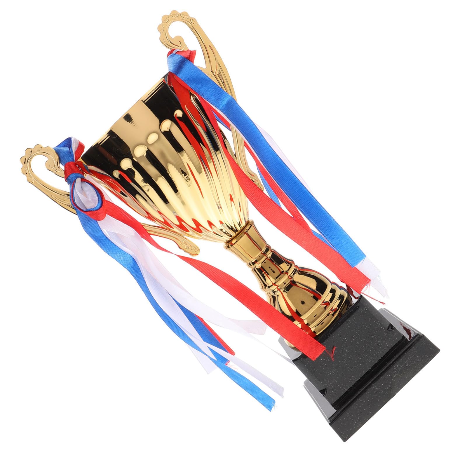 Trofeo Base Estable y Diseño Elegante de Metal Dorado para Campeonato Deportivo Adecuado para Competiciones Escolares y Deportes de Campo