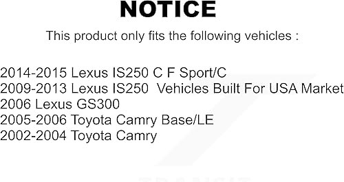 Miniatura 2 de Reemplazo de cerámica delantero de las pastillas de freno de disco TEC-908 para Toyota Camry Lexus IS250 GS300
