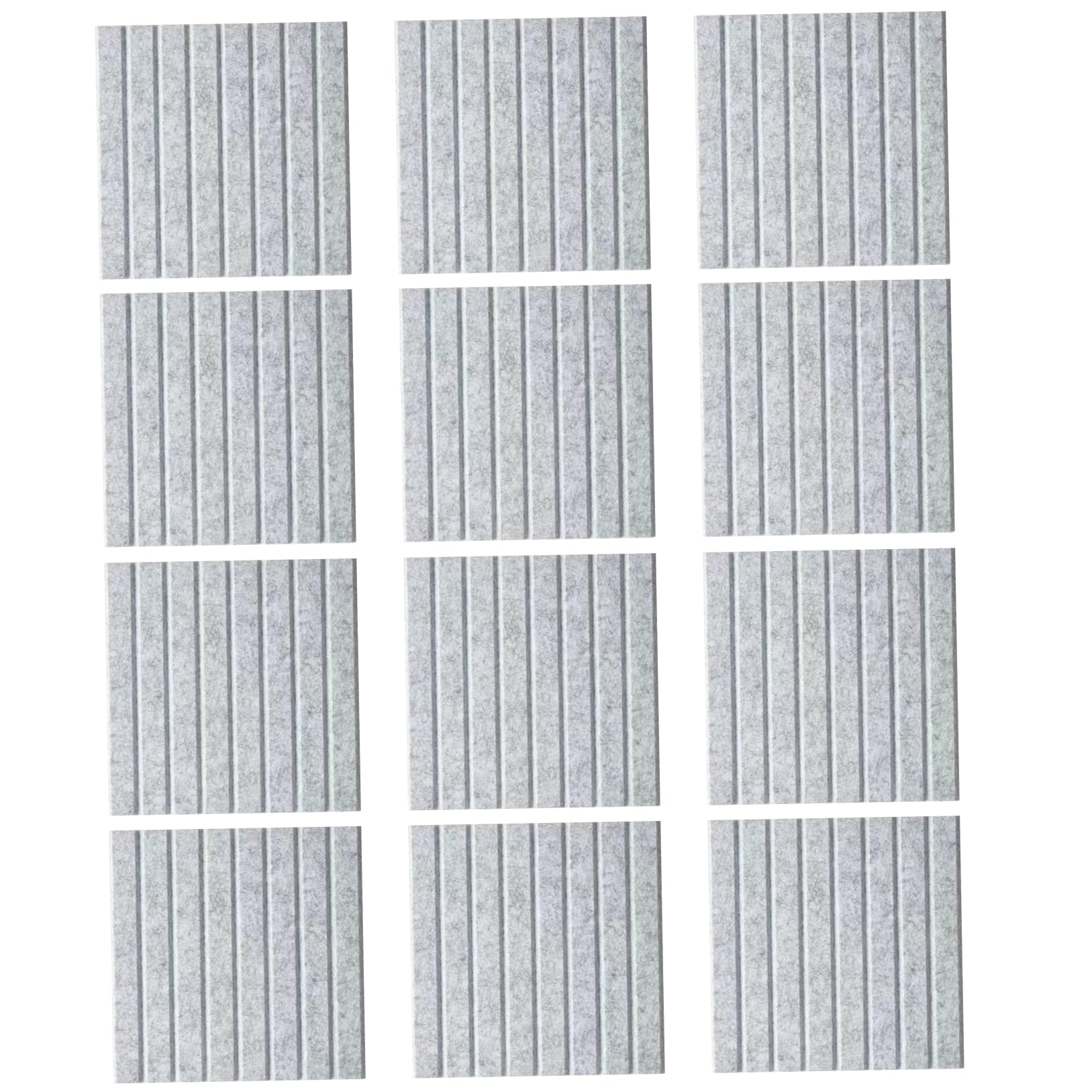 Lavagna in sughero, 12 pezzi Lavagna in sughero per pareti, 12x12 pollici Bollettino feltro per casa, cucina, scuola, ufficio, parete decorativa fai da te, Grigio chiaro, per