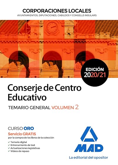 Conserje de Centro Educativo de Corporaciones Locales. Temario General volumen 2