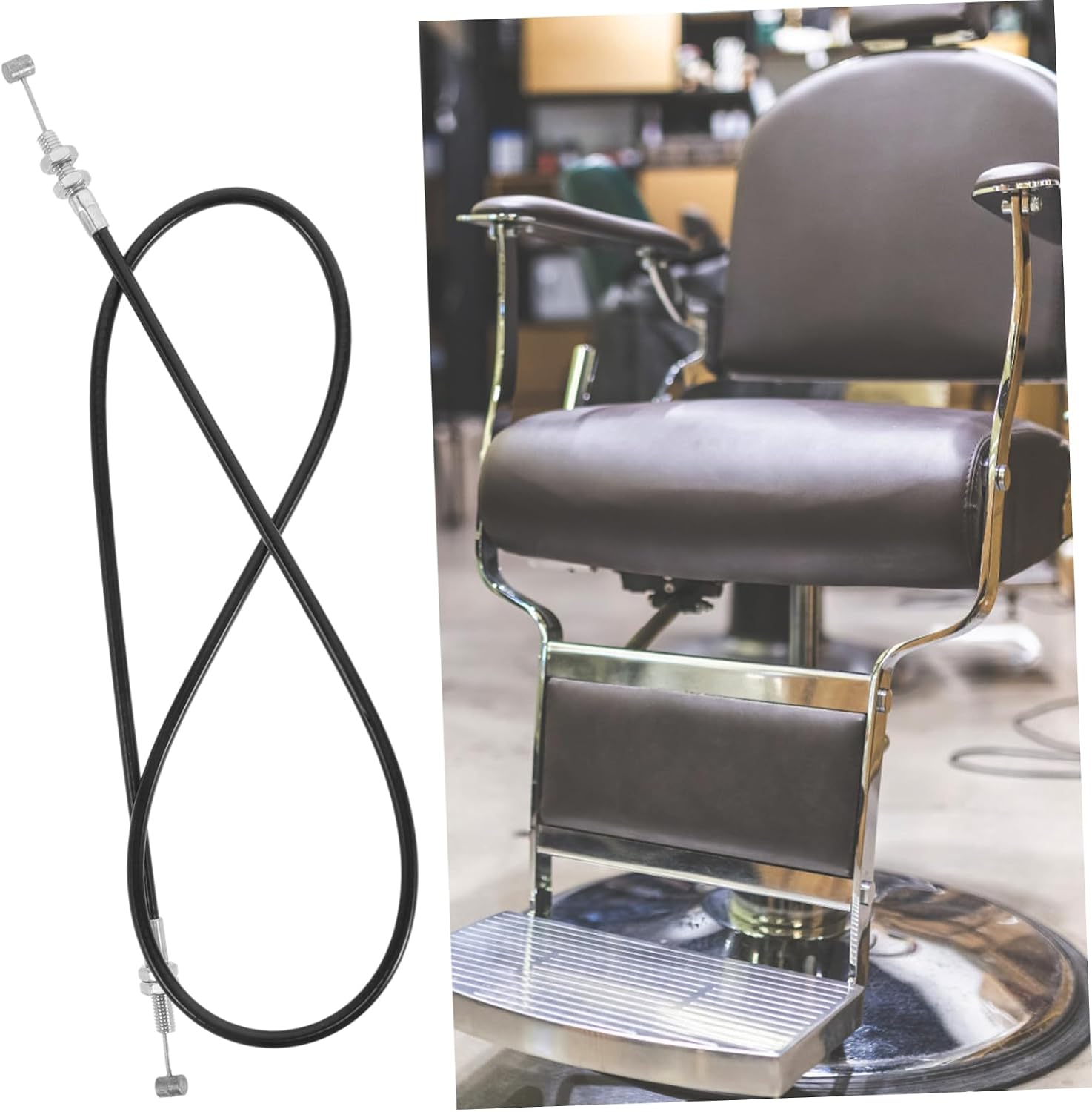 Stylish Salon Chair Recliner Lever Replacement Cable for Barber Chairs Hairdressing Foot Rest Rod