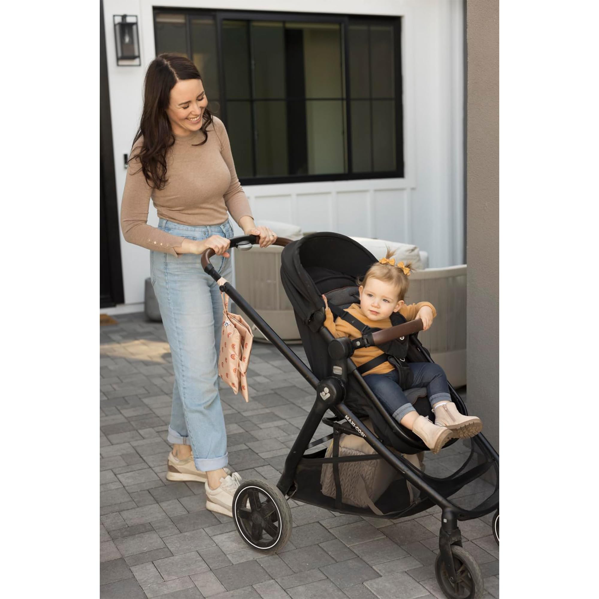 Tiny Twinkle Tapis à Langer Bébé Portable – Langer de Voyage Pliable et Lavable – Tapis pour Changement de Couches avec Poche Intelligente pour Lingettes et Rangement (Arc-en-ciel Boho)
