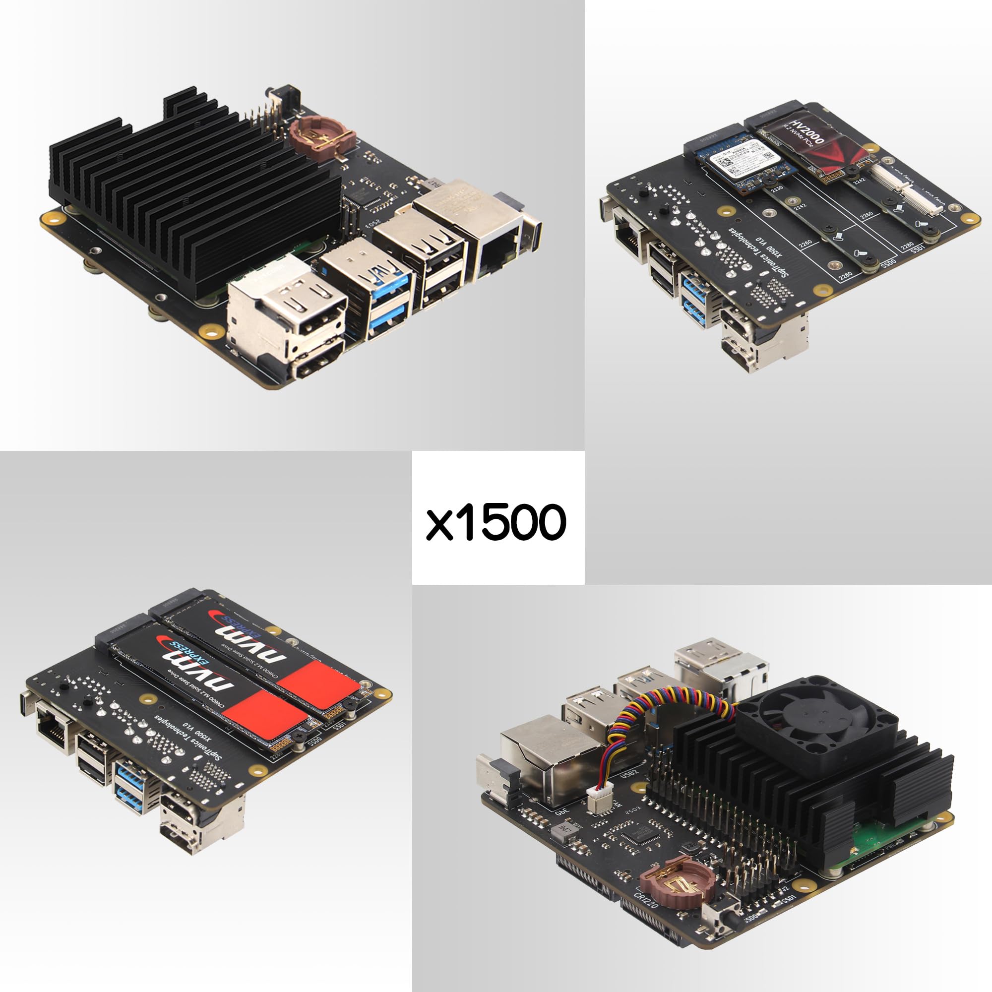 Geekworm X1500 CM5 IO Carrier Board for Raspberry Pi Compute Module 5
