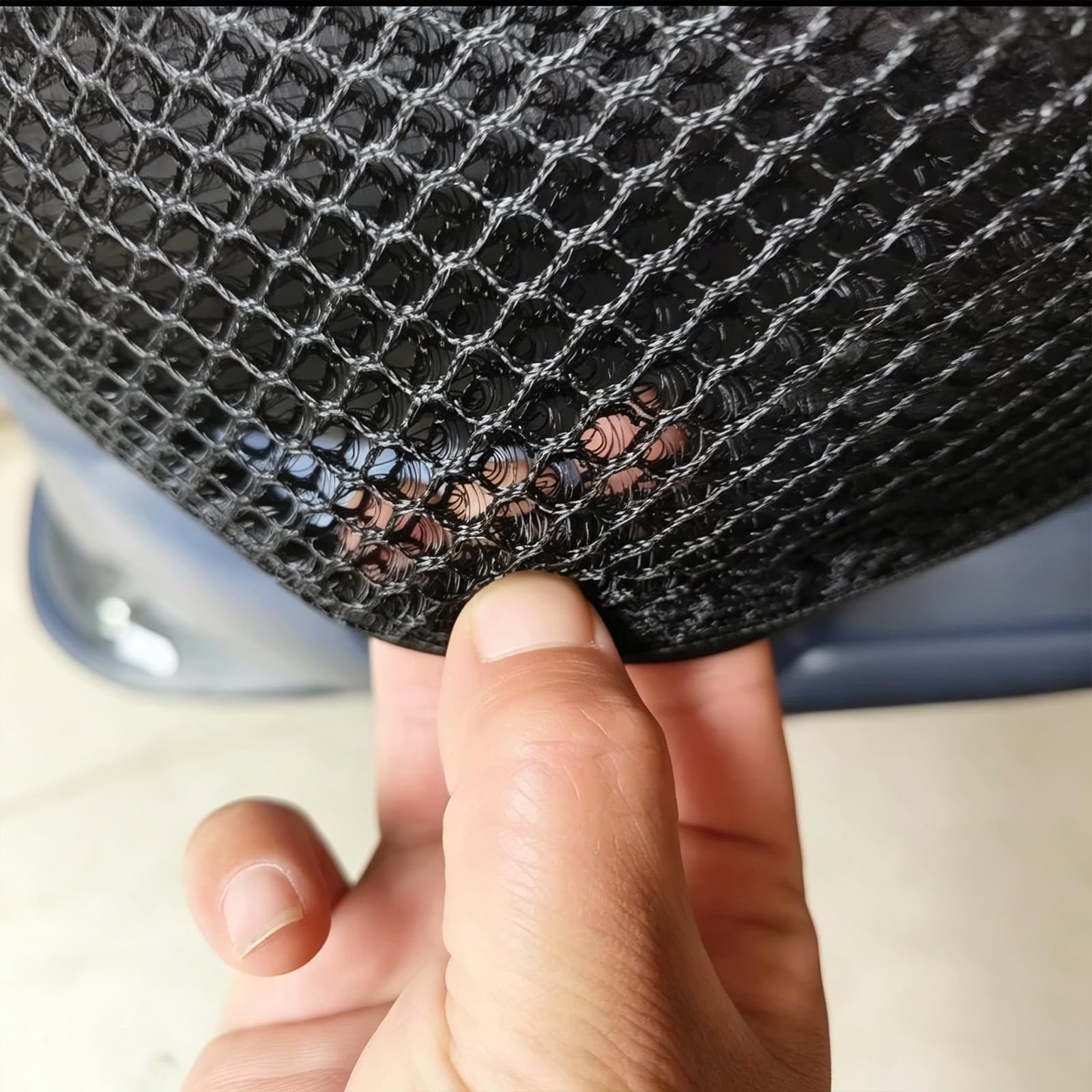 Coprisella in Rete per Moto Ducati Panigale 959 2016-2019, Struttura a Nido d'Ape 3D, Traspirante e ventilata.