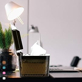 Whiidoom Wipes Dispenser, One-Handed Operation Wipe Holder for Baby & Adult, Seal-Designed Wipes Container for Bathroom Keep Diaper Wipes Fresh (2 Pack Brown)