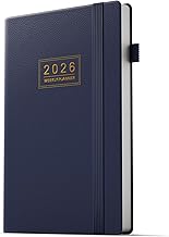 Agenda 2026 Week View, School Weekly Planner A5, 12 Months January 2026 - December 2026, Week to View Horizontal Blue