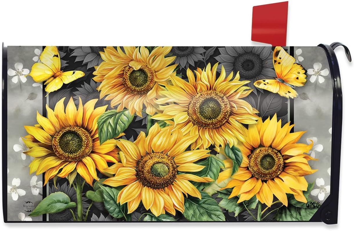 Briarwood Lane Elegant Sunflowers Mailbox Cover