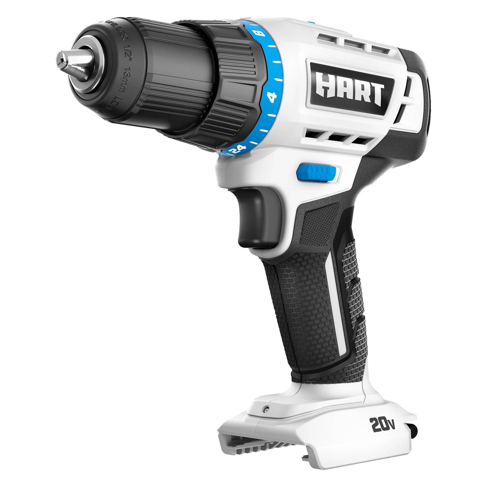 HART Cordless 20-Volt 1/2-inch Drill/Driver (TOOL ONLY)(Battery Not Included), Gen 2