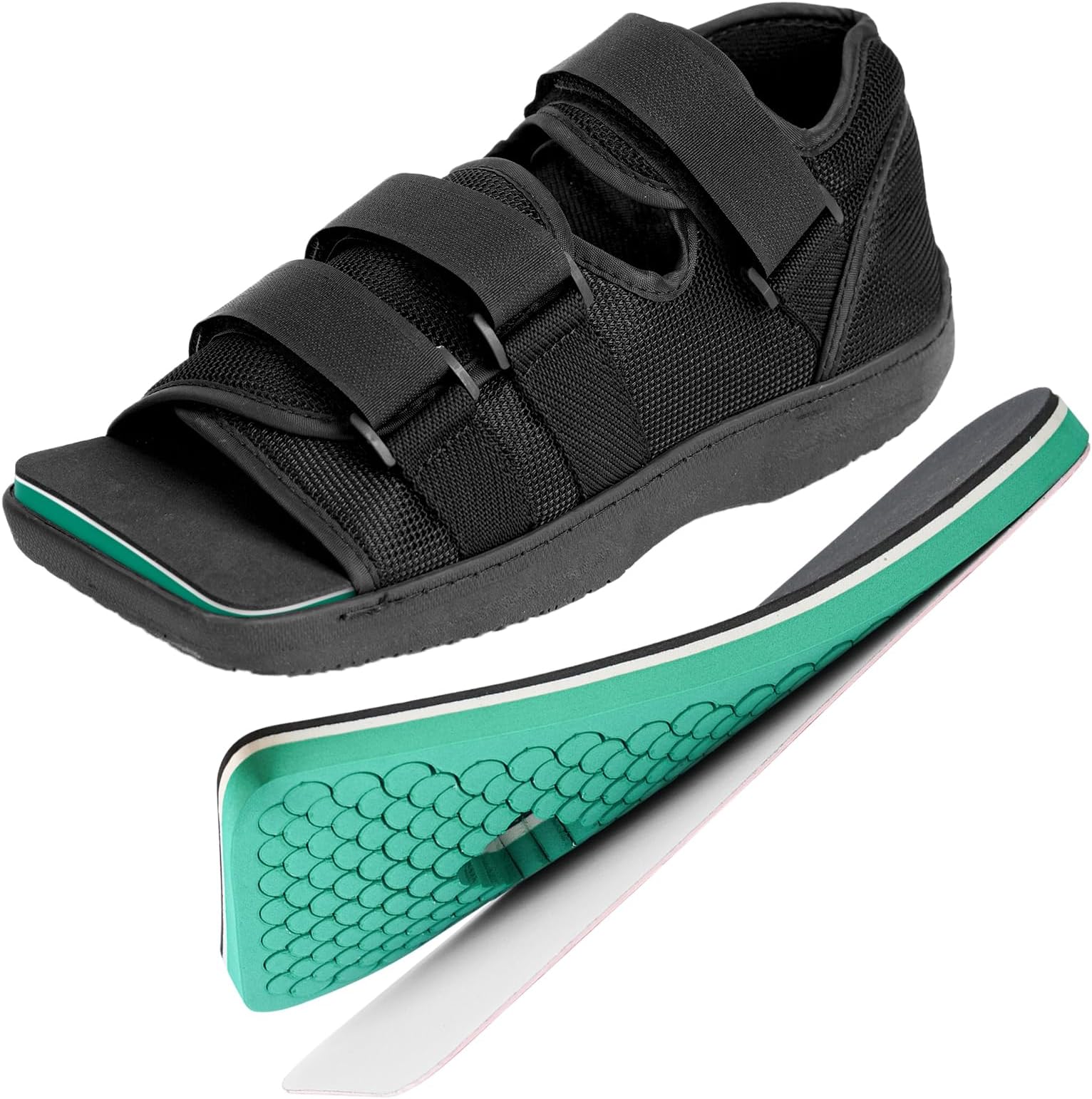 Post Op Shoe, Medical Post Op Recovery Shoe for Post Surgery or Operation Foot Support, Broken Foot or Toe, Fracture or Ulcer with Decompression Insole for Diabetic 1 PC, XL, Male Size 12-13.5, Female Size 13.5-14.5