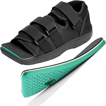 Estinko Post Op Shoe, Medical Post Op Recovery Shoe for Post Surgery or Operation Foot Support, Broken Foot or Toe, Fracture or Ulcer with Decompression Insole for Diabetic 1 PC, S, Male Size 6.5-8, Female Size 8-9.5