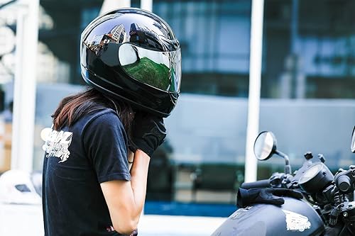 Miniatura 6 de TCMT Casco de motocross para adultos, color negro brillante, de cara completa, para motocross, ATV, todoterreno, DOT