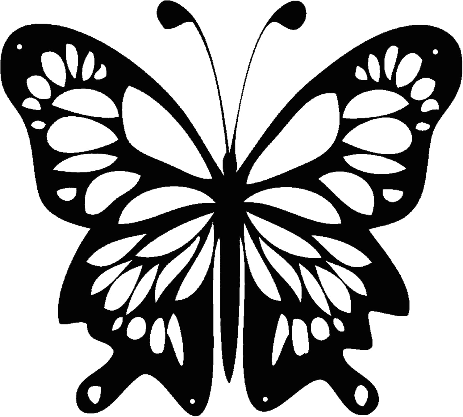 Msimplism D Butterfly Custom Metal Wall Art Name Signs Indoor/Outdoor Hanging Decor Funny Sign Wedding/Housewarming Gift