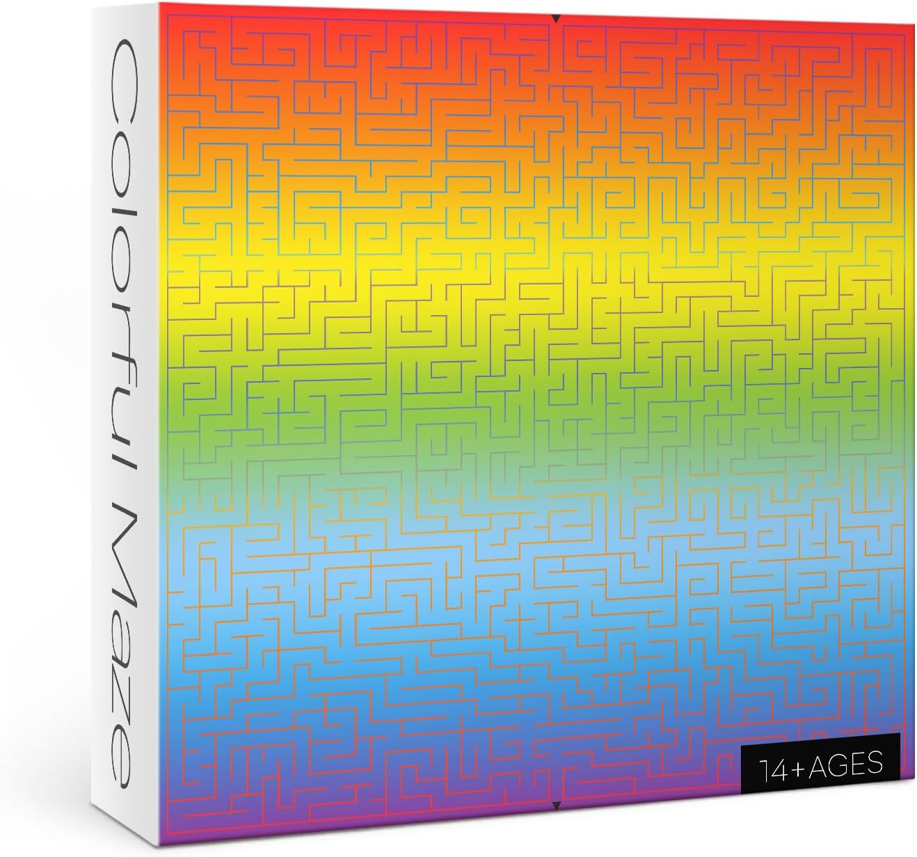 Gradient Color Puzzle for Adults, Pantone Colorful Maze 1000-piece Jigsaw Puzzle, Rainbow Challenging Puzzle Perfect for Game Nights